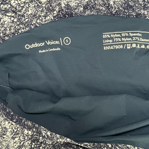 Outdoor Voices Exercise Dress - RARE Leotard Navy White Speckled Pattern SMALL - Picture 8 of 8